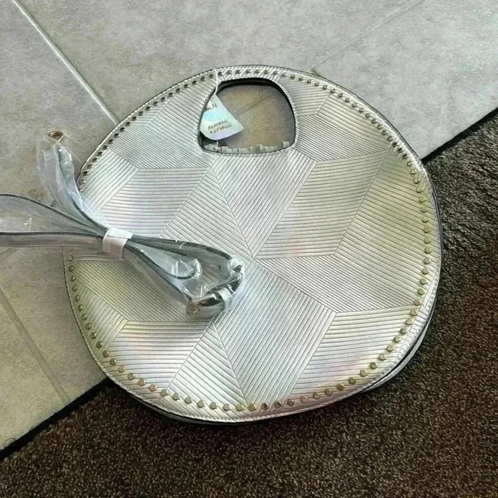 Y&S Handbags Silver Crossbody Bag